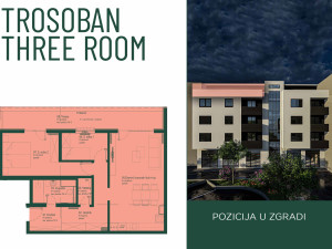 Trosoban stan Sarajevo Dobrinja 70.39m2 photo 4