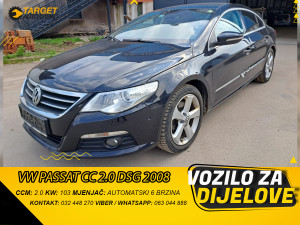 VW PASSAT CC 2.0 TDI 103KW 2008 DSG MJENJAC MOTOR CBAB DIJELOVI