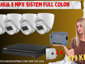 Kompletan Dahua video nadzor SET 5 MPX 4 kamere slika u boji