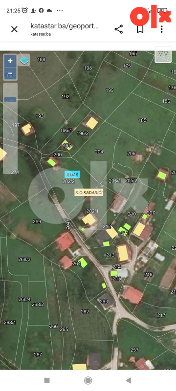 Zemljište Ilijaš 1180m2