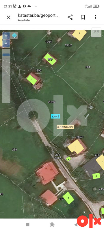 Zemljište Ilijaš 1180m2 2