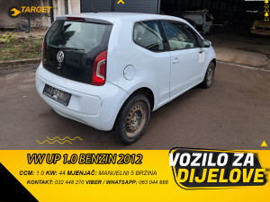 VW UP 2012 1.0 BENZIN 44KW MJENJAC NZC MOTOR CHYA DIJELOVI EURO 5