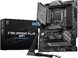 MSI Z790 GAMING PLUS WIFI Motherboard ATX - Supports Intel Cor...