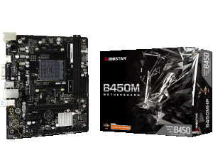 BIOSTAR MB B450 AM4 2 x DDR4 4 x SATA II 1 x VGA Port 1 x HDMI...