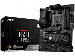 MSI Main Board Desktop B550-A PRO (AM4, 4xDDR4, 1xPCI-Ex16, 2x...