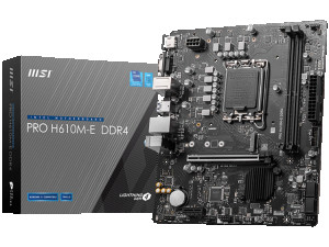 MSI PRO H610M-E DDR4, Micro-ATX, Socket 1700, Dual Channel DDR...