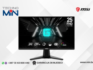 Gaming Monitor MSI G255F 25" Full HD, IPS, 180Hz, 1ms
