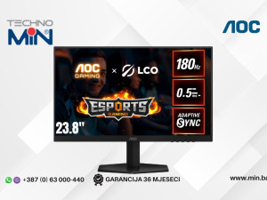Gaming Monitor AOC 24G42E, 23.8" Fast IPS, FHD, 180Hz