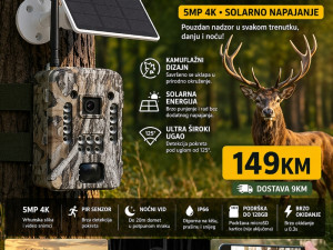 Lovacka kamera sa solarnim napajanjem