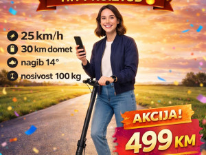 Električni romobil 25 km/h AKCIJA 499 KM Novo