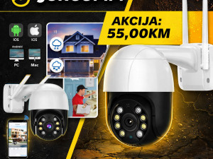 Rotirajuća WIFI Kamera iCSee 4K 8MPx A8 360 stepeni