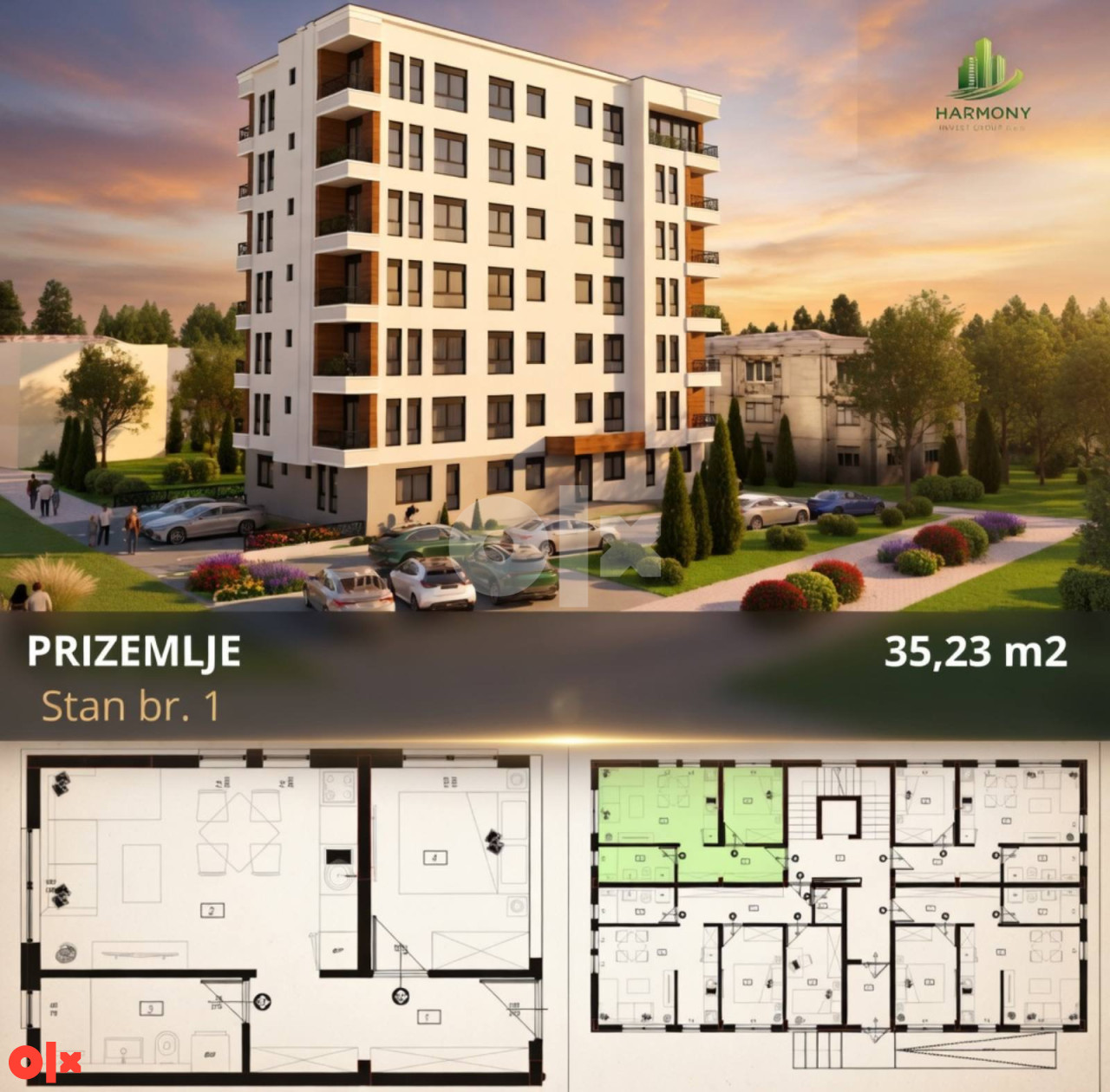 Stan Bijeljina 35m2 2