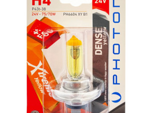 SIJALICA 24V H4 75/70W XTREME YELLOW   PH6604 XY