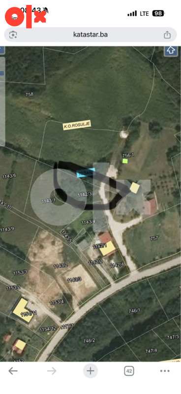 Zemljište Tešanj Rosulje 2541m2 2