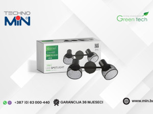 Green Tech LED dvostruka spot svjetiljka AUREA-2 2xE27 max. 24W