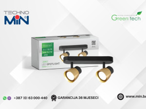Green Tech LED dvostruka spot svjetiljka AMBRE-2 2x7W GU10