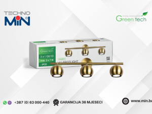 Green Tech LED trostruka spot svjetiljka LUNARIS-3 3x7W GU10