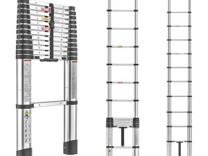 Teleskopske Izvlacne Ljestve Merdevine INOX 3,1m