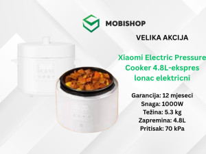 Xiaomi Electric Pressure Cooker 4.8L ekspres lonac elektricn