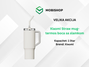 Xiaomi Straw mug  termos boca sa slamkom