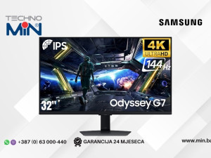 Monitor Samsung Odyssey G7 LS32DG702EUXDU, 32" 4K UHD IPS, 144Hz