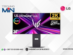 Gaming Monitor LG 34GX900A-B 34" OLED Curved, UWQHD, 240Hz