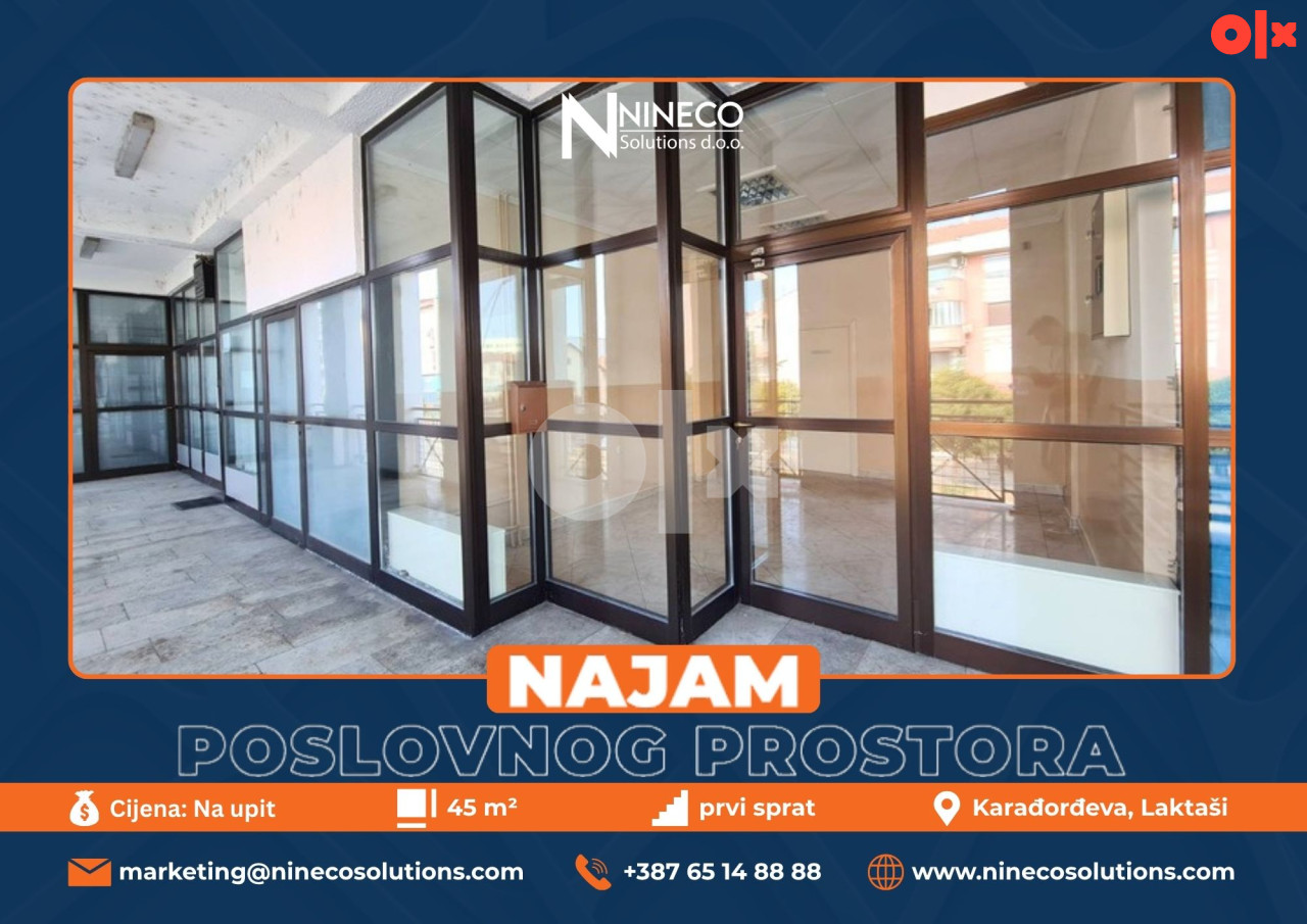POSLOVNI PROSTOR - LAKTAŠI - 45 m2