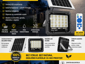 Led refkektor solarni