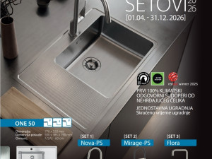 ALVEUS akcijska ponuda 96 setova sudoper + slavina