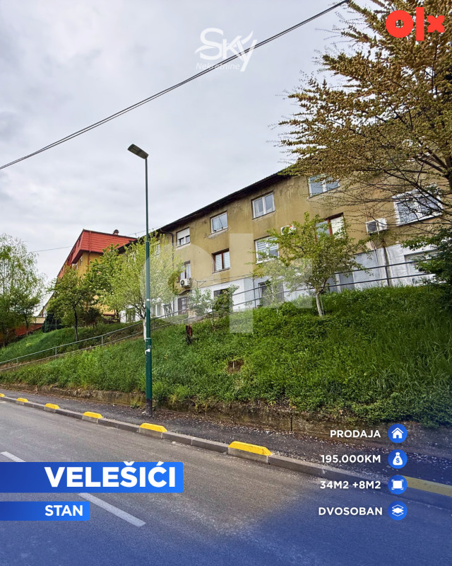 Dvosoban stan, Velešići 42m2 I SKY NEKRETNINE