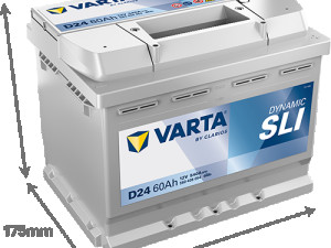 Akumulator VARTA Dynamic SLI 12V 60Ah 540A (D24)