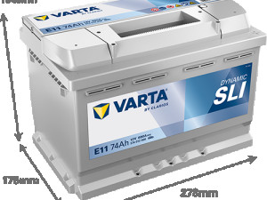 Akumulator VARTA Dynamic SLI 12V 74Ah 680A (E11)