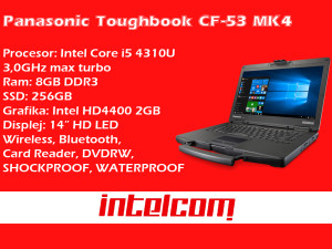 Laptop Panasoni CF-53 Mk4 Core i5 4th gen.