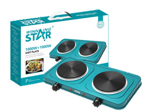 Električna ploča za kuhanje Winning Star ST-9638, 1000W + 1000W