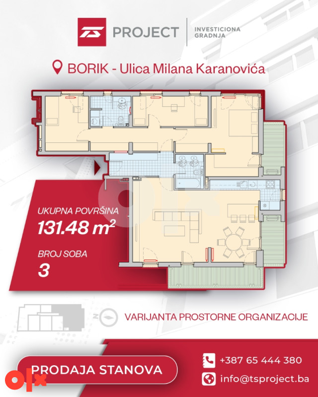 Penthaus u izgradnji 132.48 m2