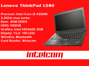RASPRODAJA!! Laptop Lenovo ThinkPad L540 Core i5 4th gen.