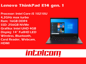 Laptop Lenovo ThinkPad E14 Gen1 Core i5 10th gen.