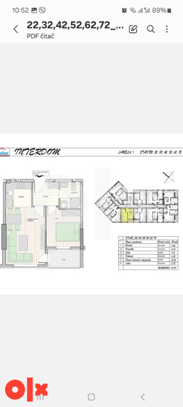 Stan u izgradnji 40,44m2 Lazarevo