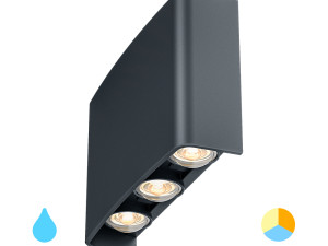 BRY VECTOR zidna lampa siva 6x1W IP65 - 34191