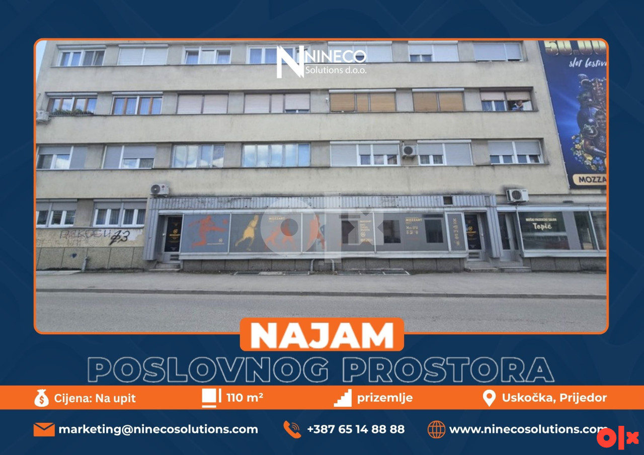POSLOVNI PROSTOR - PRIJEDOR - 110 m2