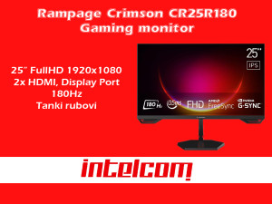 NOVO!! Gaming Monitor Rampage Crimson CR25R180