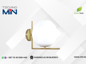 Green Tech Zidna lampa G137W-GL E14 x 1  kom  IP20 Zlatno /Bijela