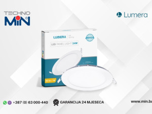 LUMERA ugradni LED panel 24W 6500K okrugli LM-232-24W, Bijeli