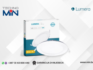 LUMERA ugradbeni okrugli LED panel 18W 3000K LM-224-18W, Bijeli