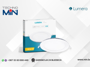 LUMERA ugradbeni okrugli LED panel 12W 4200K LM-213-12W, Bijeli