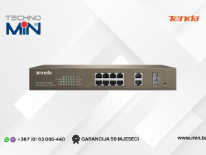 Tenda TEF1210P-8-150W Web Smart PoE Switch 8xFE 2xGbE 2xSFP 150W