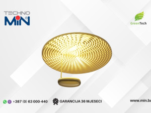 Green Tech LED plafonjera G033C1-WW-GL 20W 3000K, Zlatna