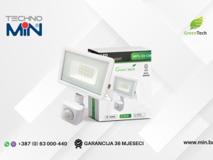 Green Tech LED reflektor sa senzorom WFS-30-CW 30W 6500K IP65