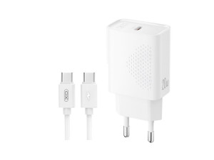 Kucni punjac XO L160 ulaz C 20W white + Type-C cable