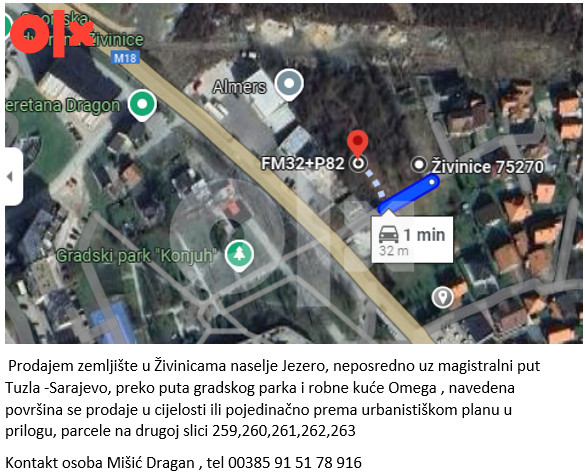 Zemljište Živinice 2000m2